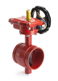 GROOVED BUTTERFLY VALVE WITH SUPERVISOR