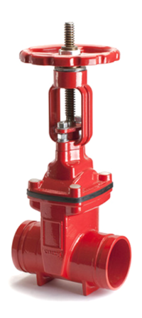 RESILIENT SEATED OS&Y GATE VALVE-GROOVED END